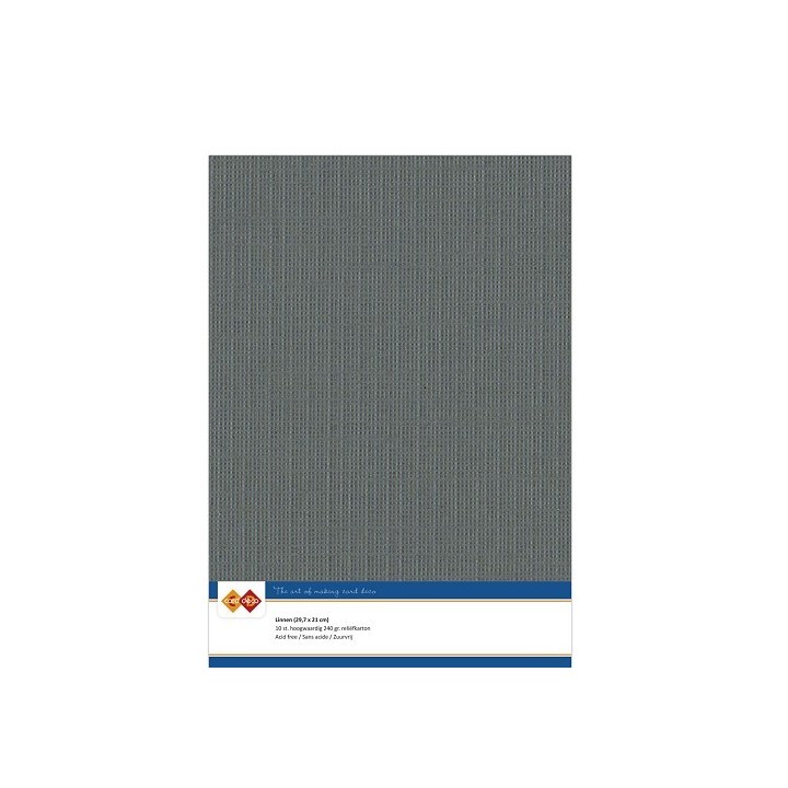 (LKK-A436)Linen Cardstock - A4 - Dark grey
