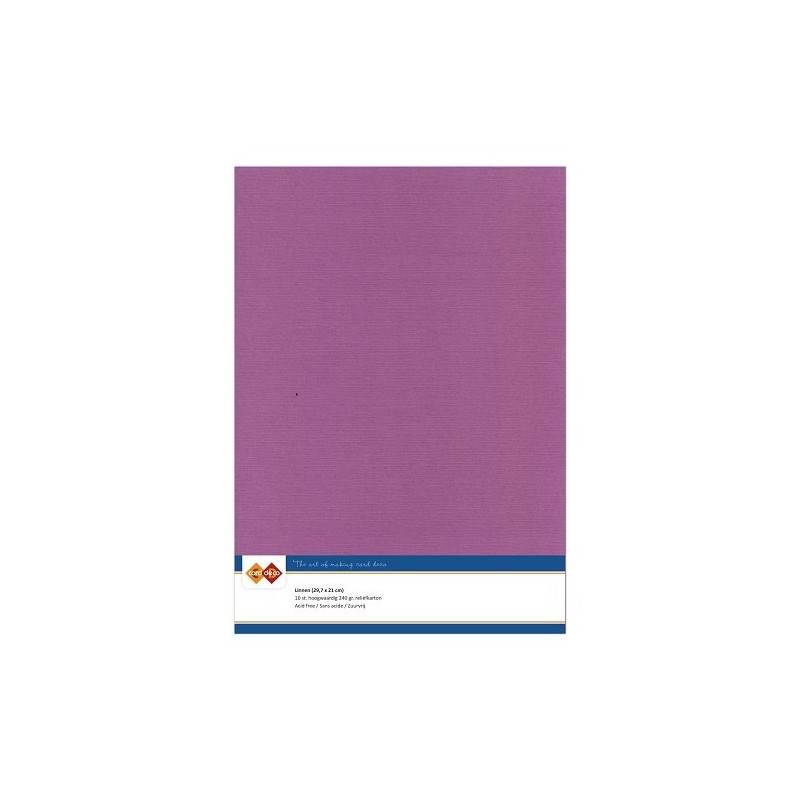 (LKK-A438)Linen Cardstock - A4 - Aubergine