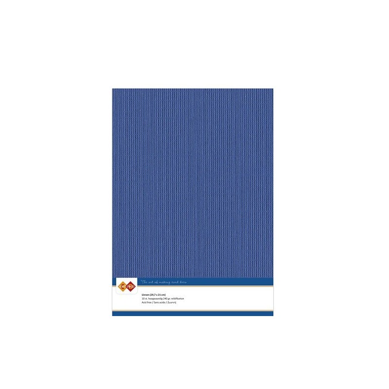 (LKK-A439)Linen Cardstock - A4 - Ultramarine