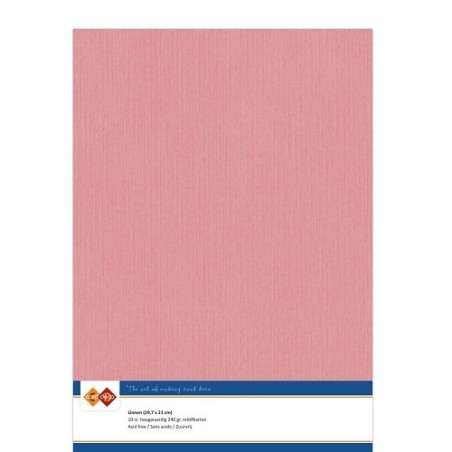 (LKK-A443)Linen Cardstock - A4 - Old pink