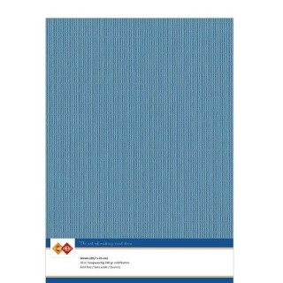 (LKK-A440)Linen Cardstock - A4 - Turquoise