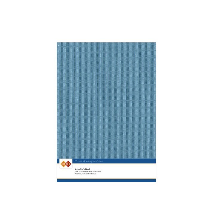 (LKK-A440)Linen Cardstock - A4 - Turquoise