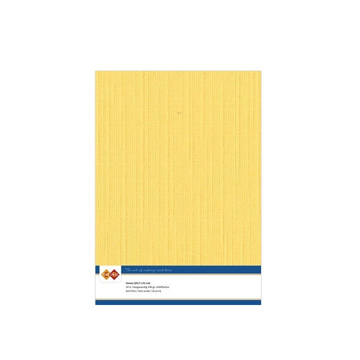 (LKK-A405)Linen Cardstock - A4 - Ochre