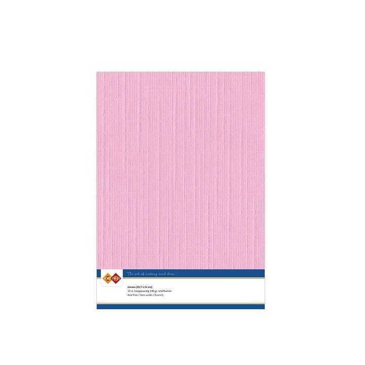 (LKK-A416)Linen Cardstock - A4 - Pink
