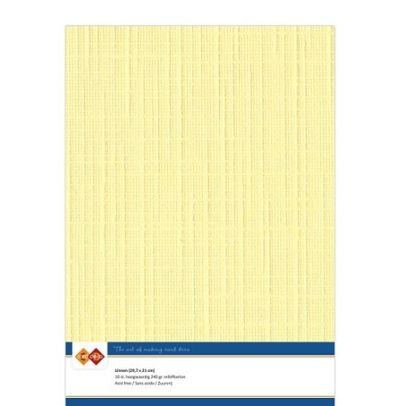 (LKK-A404)Linen Cardstock - A4 - Yellow