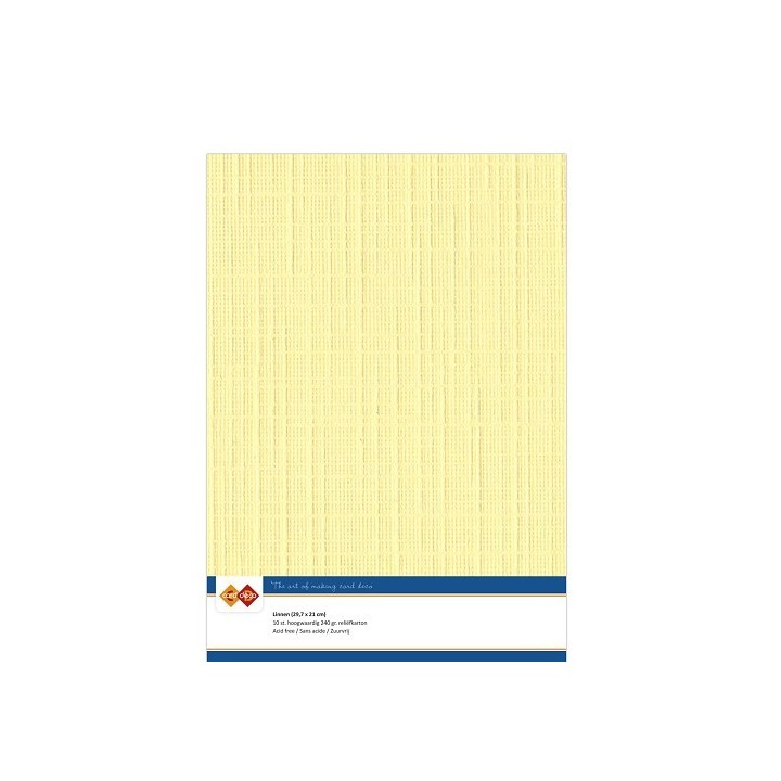 (LKK-A404)Linen Cardstock - A4 - Yellow