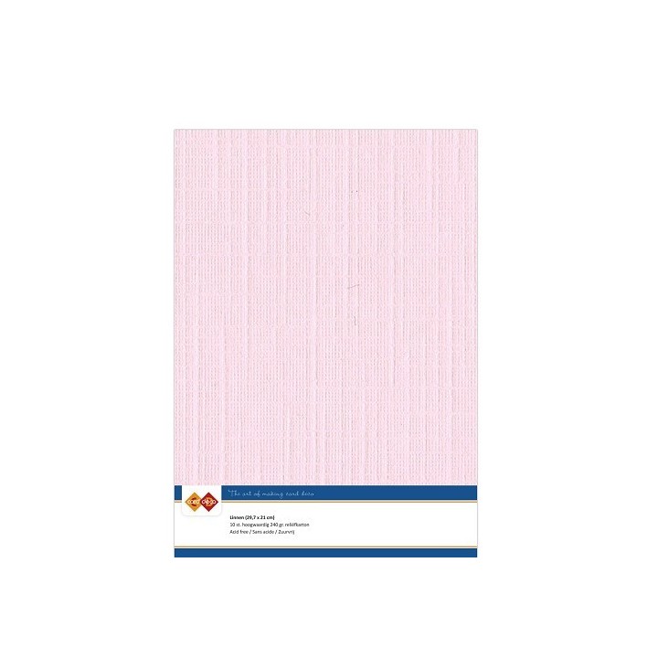(LKK-A415)Linen Cardstock - A4 - Light pink