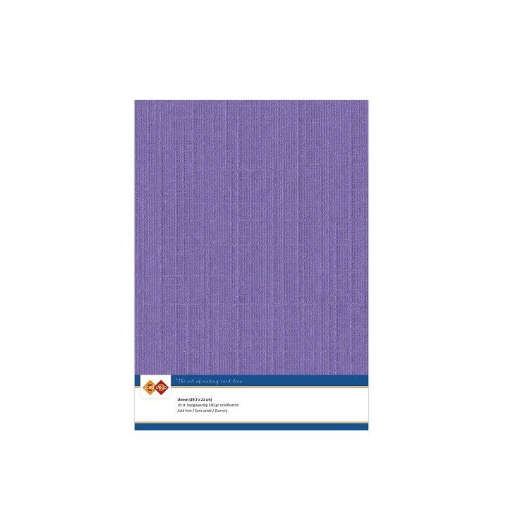 (LKK-A418)Linen Cardstock - A4 - Violet