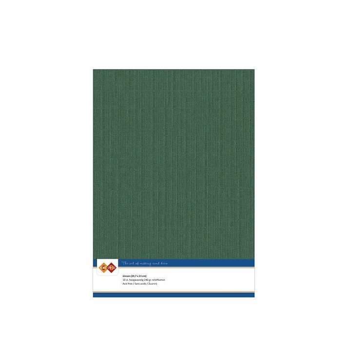 (LKK-A423)Linen Cardstock - A4 - Christmas green