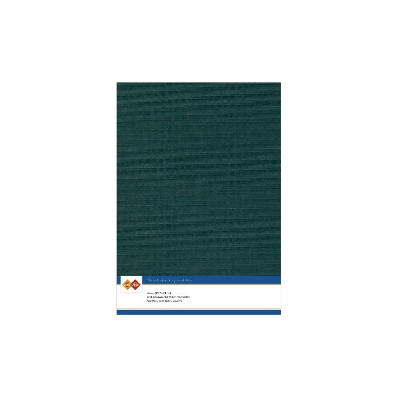 (LKK-A447)Linen Cardstock - A4 - Jade