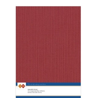 (LKK-A434)Linen Cardstock - A4 - Christmas red