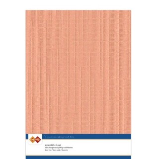 (LKK-A410)Linen Cardstock - A4 - Soft orange