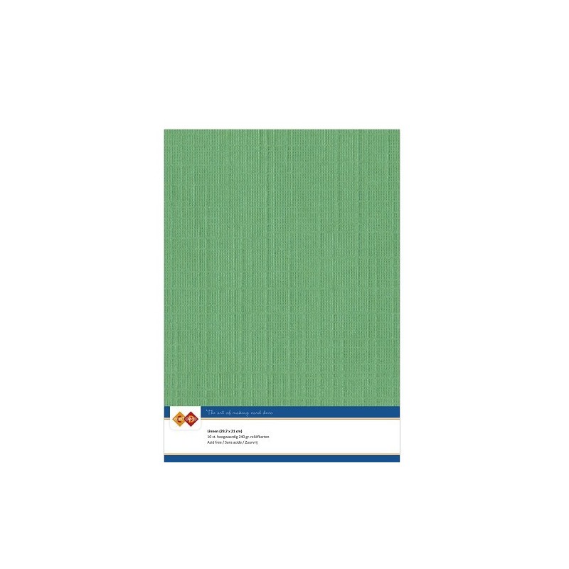 (LKK-A422)Linen Cardstock - A4 - Green