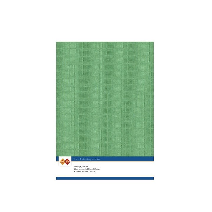 (LKK-A422)Linen Cardstock - A4 - Green