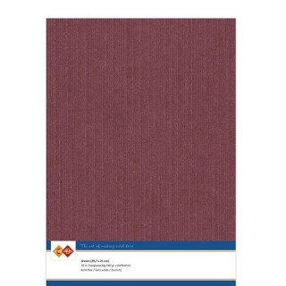 (LKK-A414)Linen Cardstock - A4 - Bordeaux