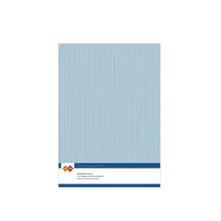 (LKK-A426)Linen Cardstock - A4 - Soft blue