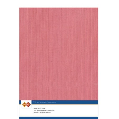 (LKK-A442)Linen Cardstock - A4 - Flamingo