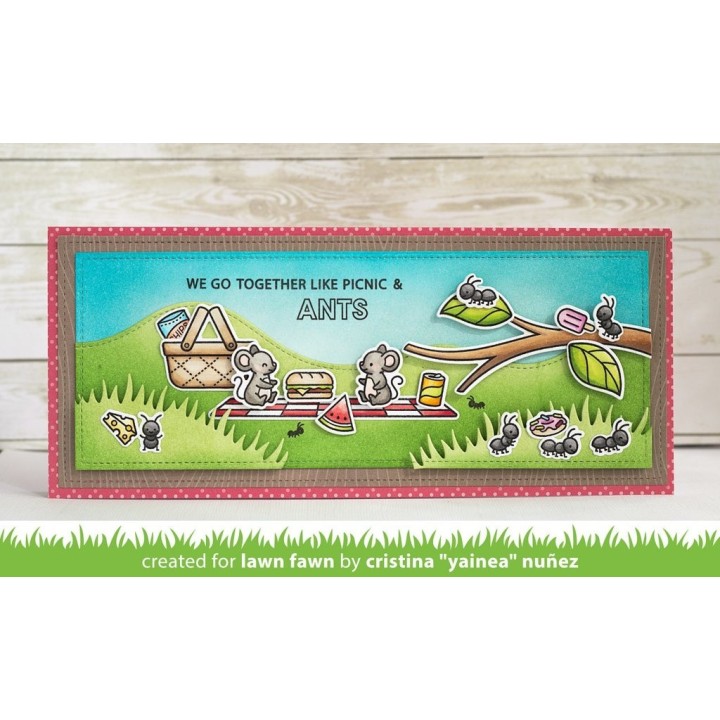 (LF2336)Lawn Fawn Crazy Antics Clear Stamps