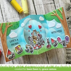 (LF2336)Lawn Fawn Crazy Antics Clear Stamps