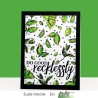 (F-142)Picket Fence Studios Leaves for Flowers 3x4 Inch Clear Stamps