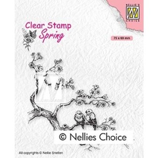 (SPCS017)Nellie`s Choice Clearstamp - Spring lovers