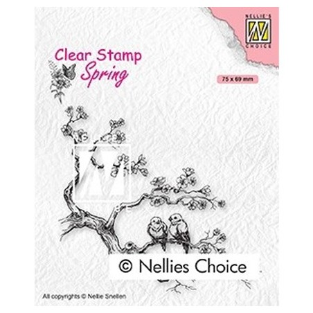 (SPCS017)Nellie`s Choice Clearstamp - Spring lovers