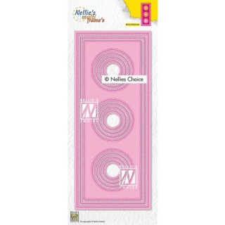 (MFD139)Nellie's Multi frame Block Die Slimlines circles-1