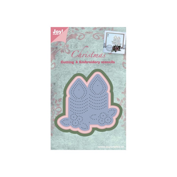 (6002/2024)Cutting & Embossing stencil kaarsen