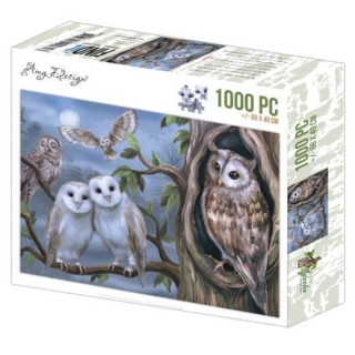 (ADZP1008)Jigsaw puzzel 1000 pc - Amy Design - Amazing Owls