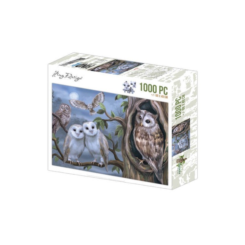 (ADZP1008)Jigsaw puzzel 1000 pc - Amy Design - Amazing Owls