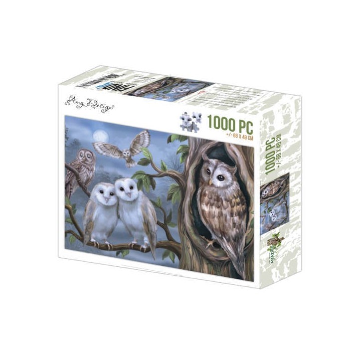 (ADZP1008)Jigsaw puzzel 1000 pc - Amy Design - Amazing Owls
