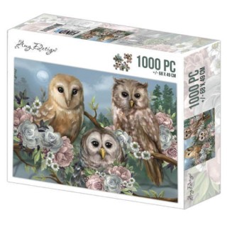 (ADZP1010)Jigsaw puzzel 1000 pc - Amy Design - Romantic Owls
