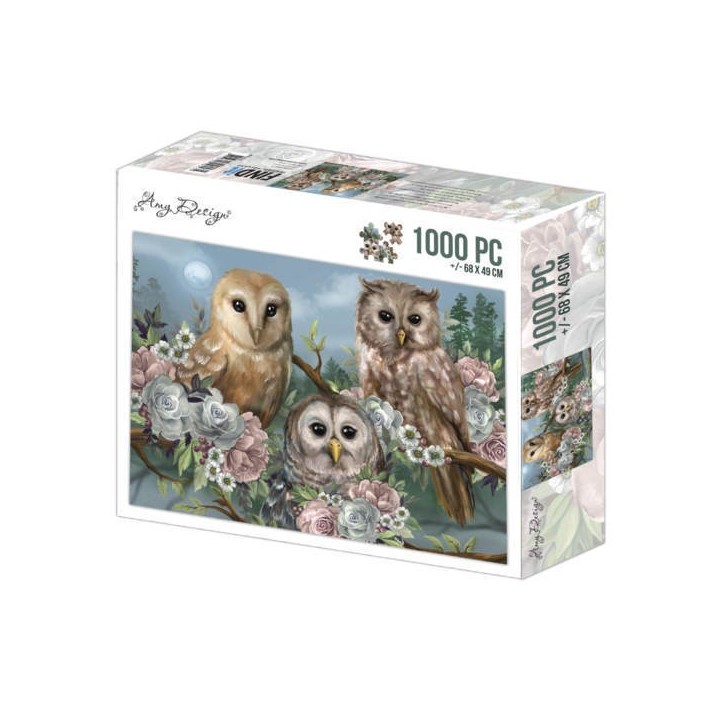(ADZP1010)Jigsaw puzzel 1000 pc - Amy Design - Romantic Owls