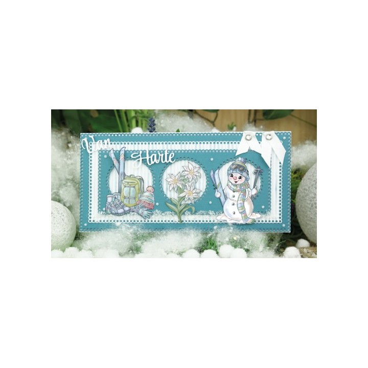 (CDECD0055)Card Deco Essentials - SlimLine Dies - Slimline Hearts