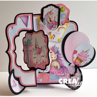 (CNLS25)Crealies Crea-nest-Lies Small Balloons with dots (4x)