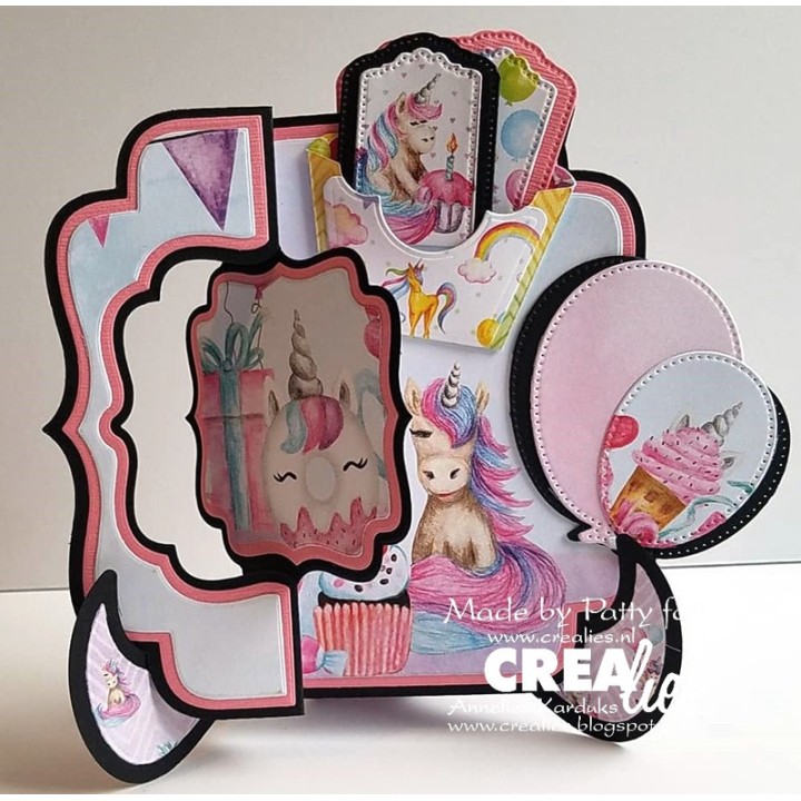 (CNLS25)Crealies Crea-nest-Lies Small Balloons with dots (4x)
