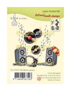 (55.7293)Clear Stamp combi DJ dance party