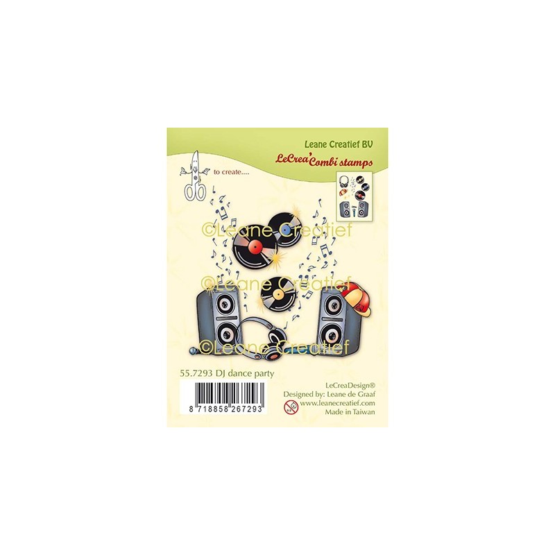 (55.7293)Clear Stamp combi DJ dance party (55.7293)Clear Stamp combi DJ dance party