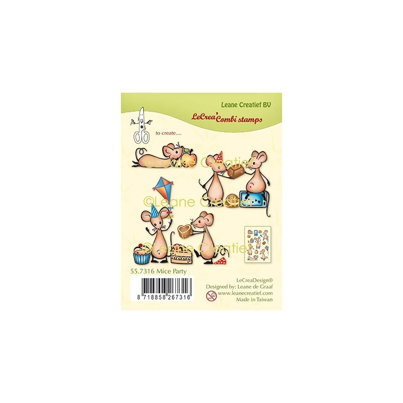(55.7316)Clear Stamp combi Mice Party