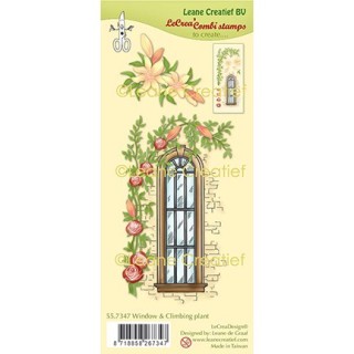 (55.7347)Clear Stamp combi Window with Climbing plant