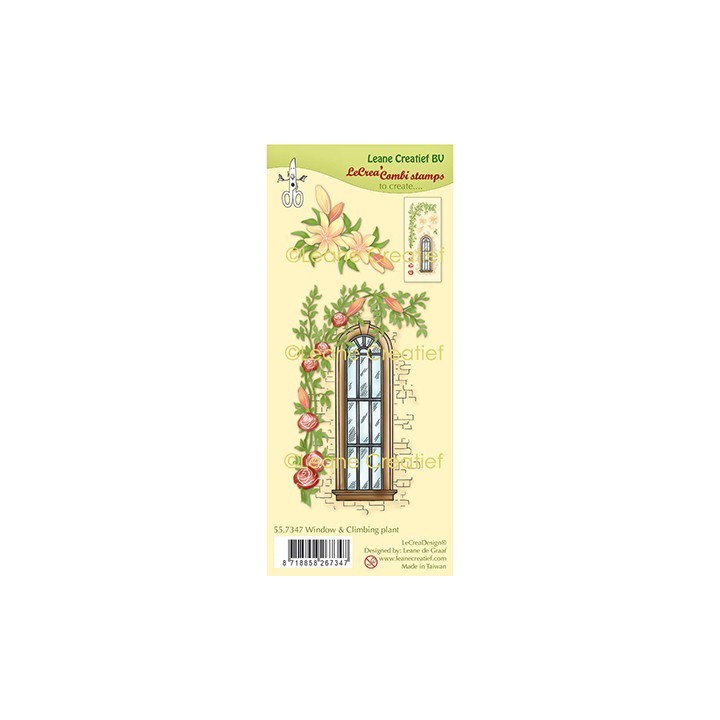 (55.7347)Clear Stamp combi Window with Climbing plant