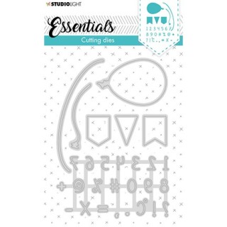(STENCILSL358)Studio Light Cutting and Embossing Die Essentials - nr.358