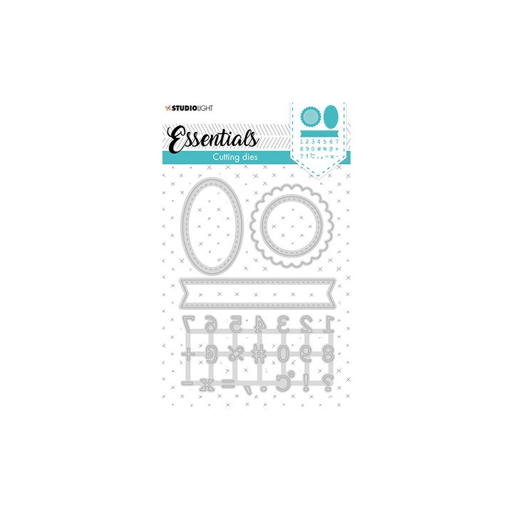 (STENCILSL359)Studio Light Cutting and Embossing Die Essentials - nr.359