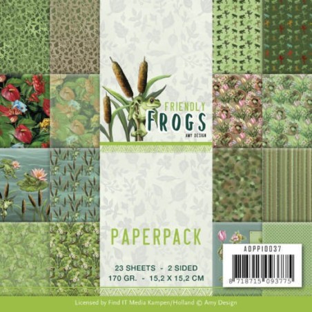 (ADPP10037)Paperpack - Amy Design - Friendly Frogs