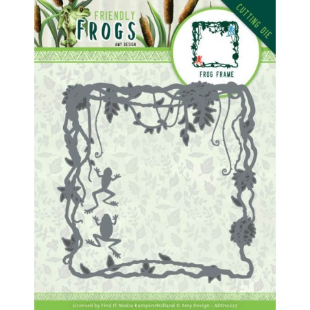 (ADD10227)Dies - Amy Design - Friendly Frogs - Frog Frame
