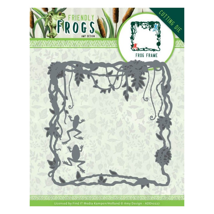 (ADD10227)Dies - Amy Design - Friendly Frogs - Frog Frame