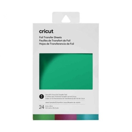 (2008715)Cricut Foil Transfer Sheets Jewel Sampler 10x15cm (24pcs)