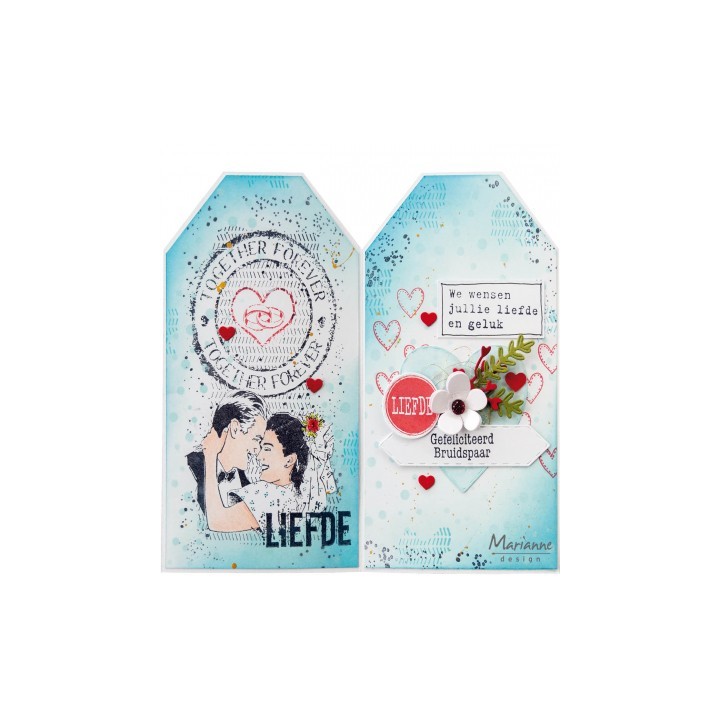 (MM1642)Art stamps Together forever