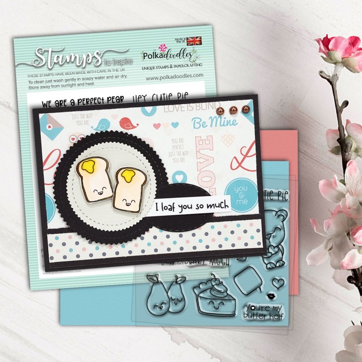 (PD8116)Polkadoodles Cutie Pie Clear Stamps
