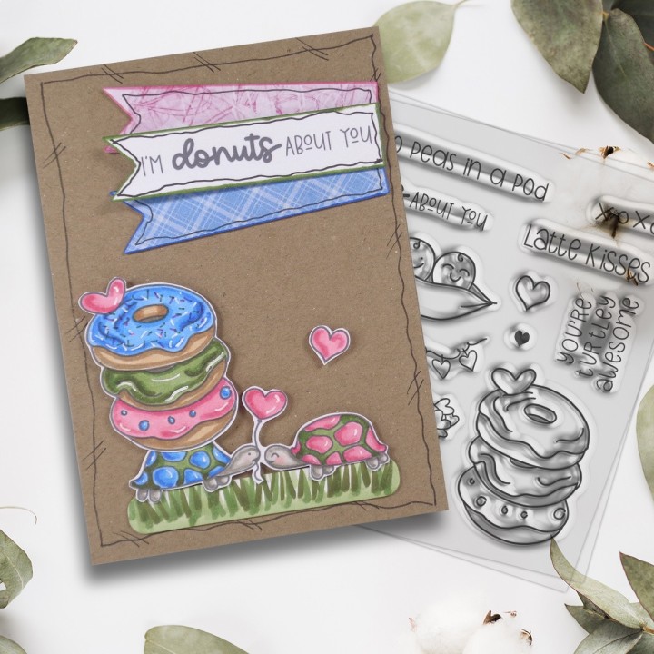 (PD8117)Polkadoodles Donuts About You Clear Stamps